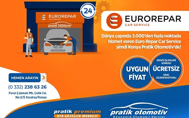 EUROREPAR Konya Yetkili Servisi Olduk